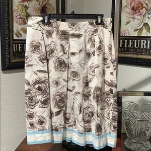 Rose a line pleated skirt